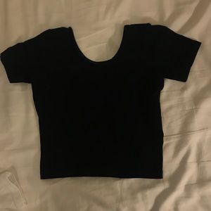 Mercian apparel black crop top